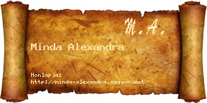 Minda Alexandra névjegykártya
